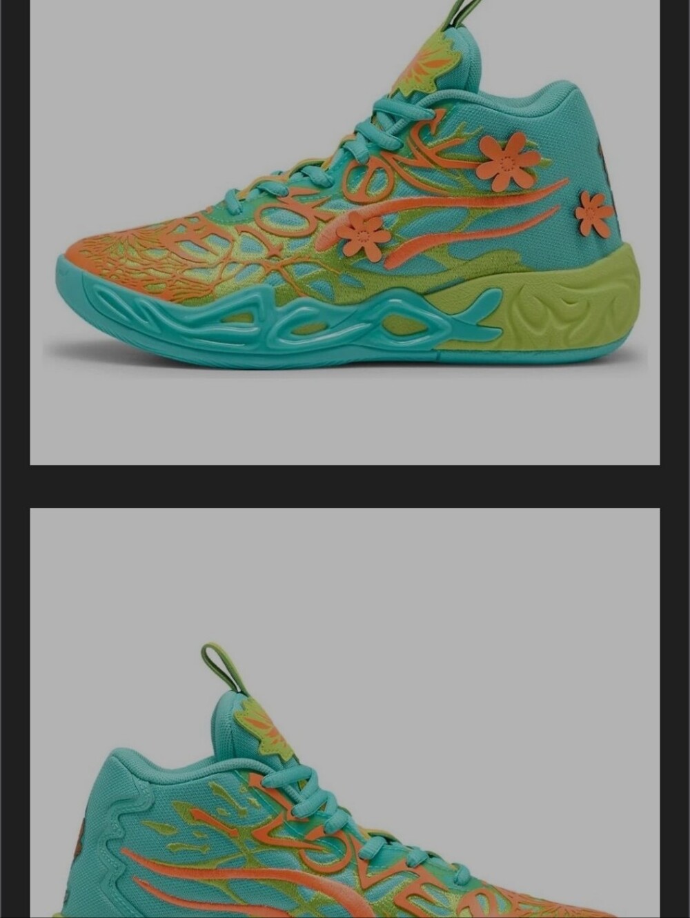 PUMA MB.04 x Scooby-Doo 'Aquatic Lime Smash Heat Fire' Basketball Shoes